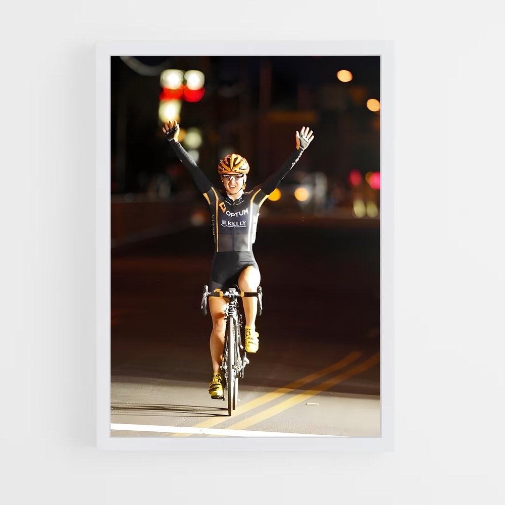 Poster Nuit Cycliste – affiche Cyclisme (vue 3)